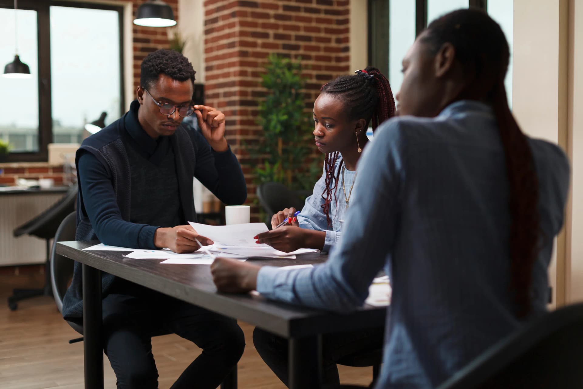 Reconciliation team member reviewing transactions